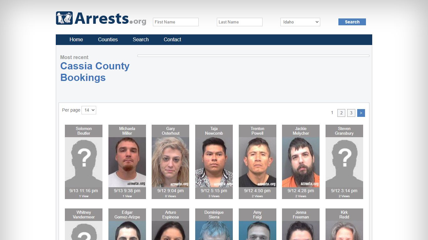 Cassia County Arrests and Inmate Search